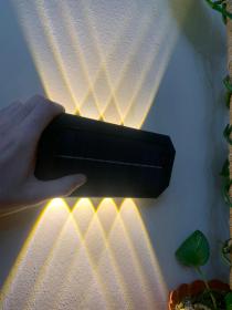 Lampe Solaire Murale 8LED avec Détection de Mouvement Auto 1Pcs