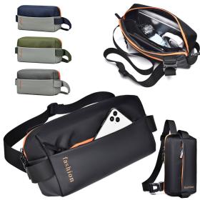 Sac de Poitrine Fashion pour hommes avec bandoulière LX067 – حقيبة أغراض حجم كبير