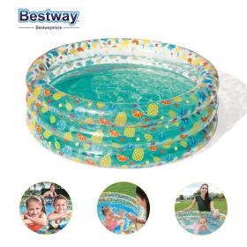 Piscine Ronde Gonflable en 3 Anneaux Fruits Pour Enfants Bestway 51048