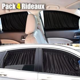 PACK 4 Pcs Rideau glissé de fenêtre Protection UV pour Voiture  – ستار نوافذ جانبية في السيارة  4 قطع