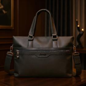 Cartable Homme en Simili Cuir Design Élégant Jeep 180551-12 Noir – حقيبة جلدية لون أسود