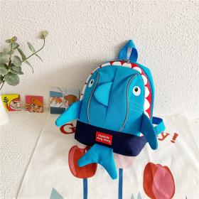 Sac à dos Enfants Design Requin Mignon Bleu Ciel – حقيبة أطفال برسوم القرش أزرق فاتح