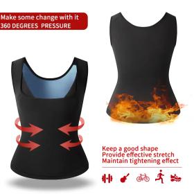 قميص بدون أكمام للتعرق مع تأثير الساونا للنساء - Débardeur de Sudation avec Effet Sauna pour Femme