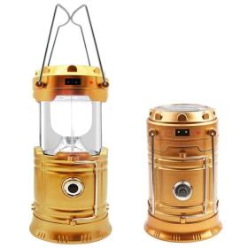 مصباح تخييم قابل لإعادة الشحن بالطاقة الشمسية - Lampe de Camping 2IN1 Rechargeable Solaire Pliable YD-3589