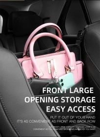 Sac de rangement en cuir pour siège de voiture